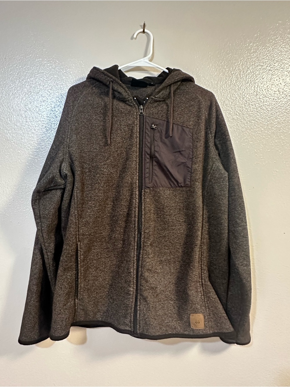 Field & Stream Men's Charcoal Zip-Up Hooded Sweater